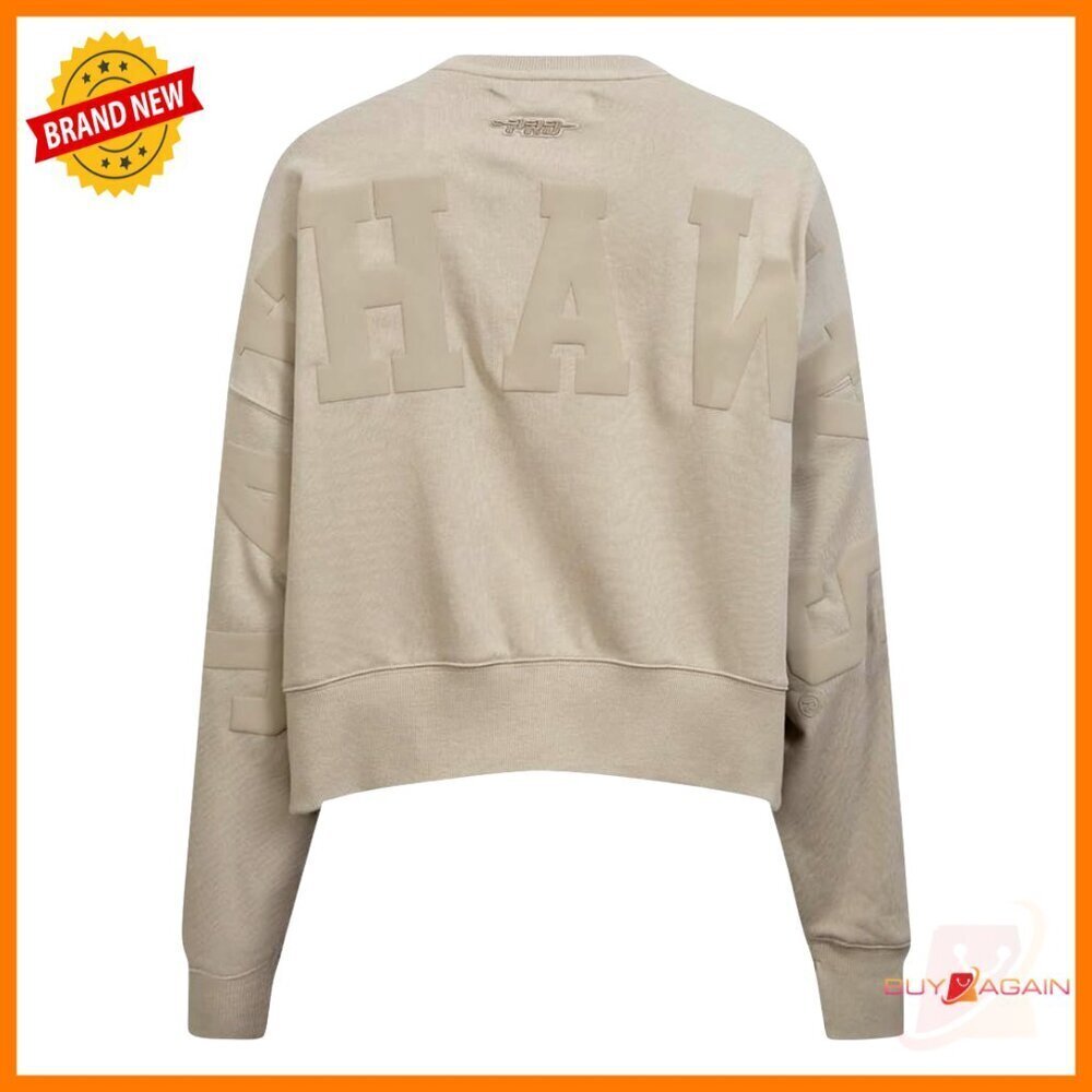 Oversized French Terry Crewneck Sweatshirt Y2K Retro Chic Game Day Casual